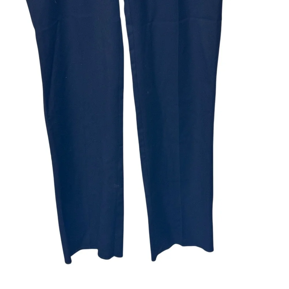 Paul Fredrick Men's Dress Pants Pleated Gabardine Classic Fit Lined Navy 36‎ NWT